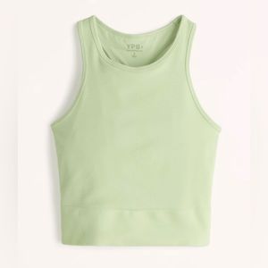 Abercrombie YPB Seamless Ribbed Scuba Tank - Gust Green